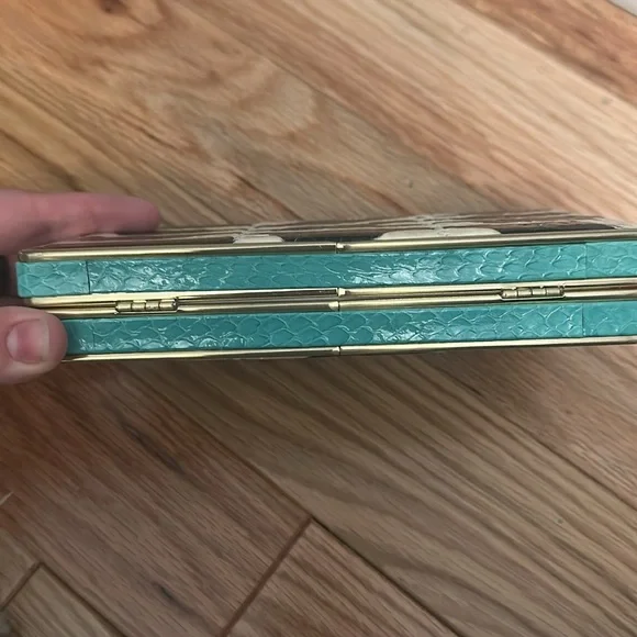 Brian Atwood - Black/White Hard CrossBody/Clutch - Picture 6 of 6